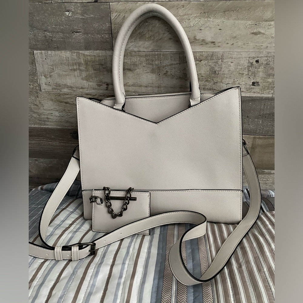 NEW Steve Madden BDYLONN CHALK SATCHEL Handbag. Sale ‼️